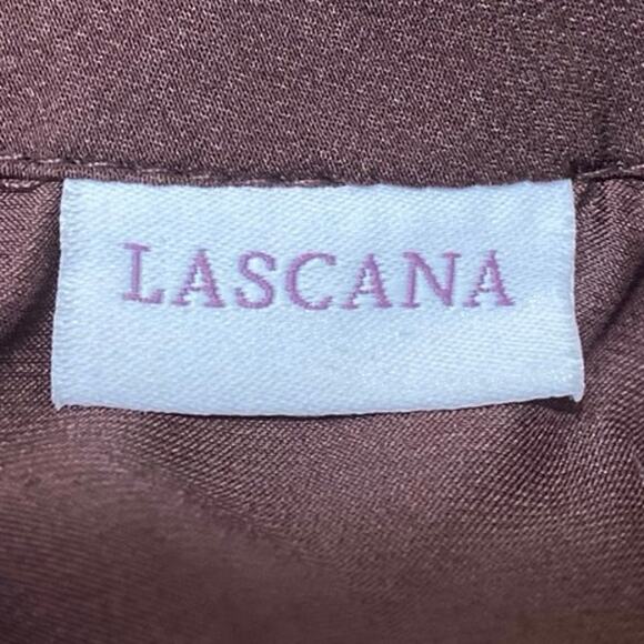 Lascana Womens Brown Sleeveless Turtleneck Cutout Back Wide Leg Jumpsuit Size 10 - Picture 3 of 4